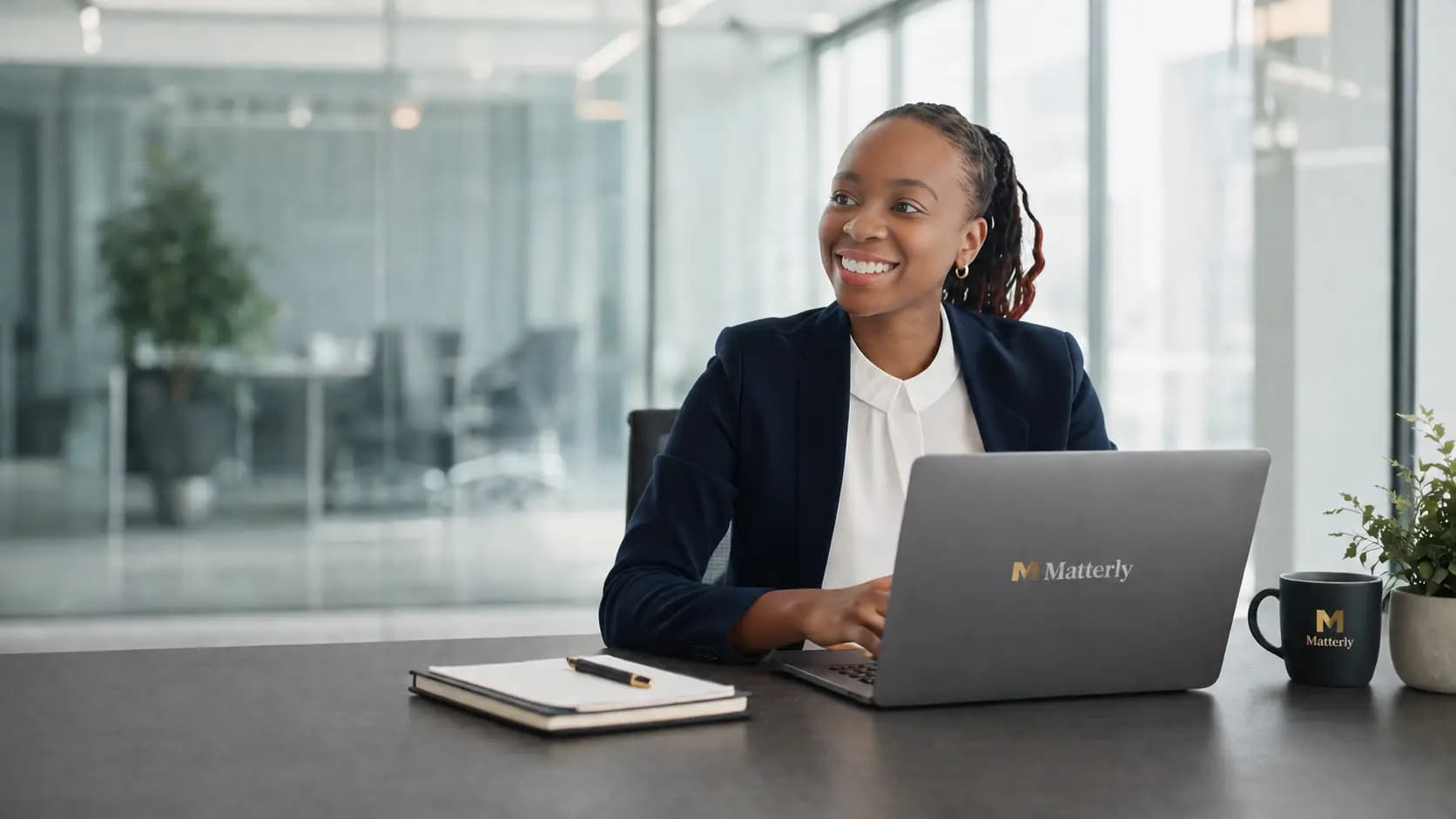 An advocate at work in a Accra office